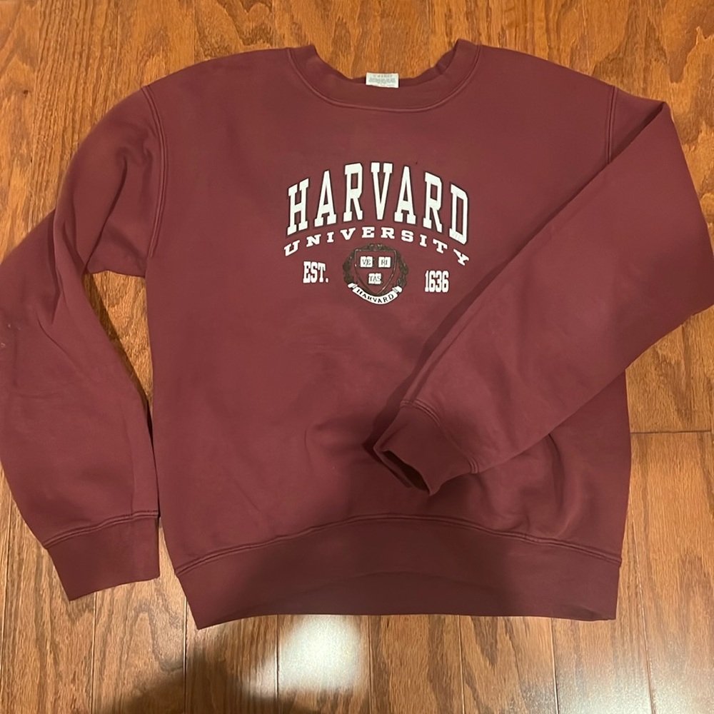 harvard crewneck size small